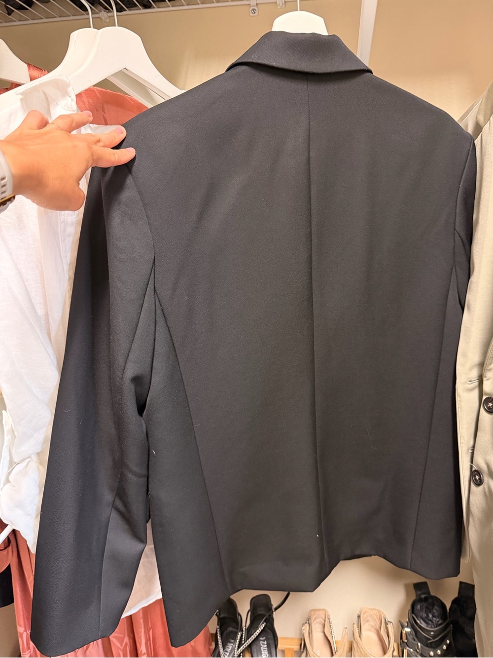 ANINE BING Black Oversized Quinn Blazer - Picture 5 of 9